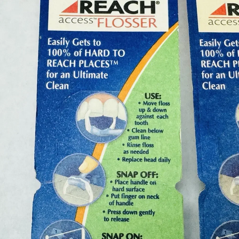 Johnson & Johnson Reach Access Flosser Fresh‎ Mint Crystals 49 Count SEALED